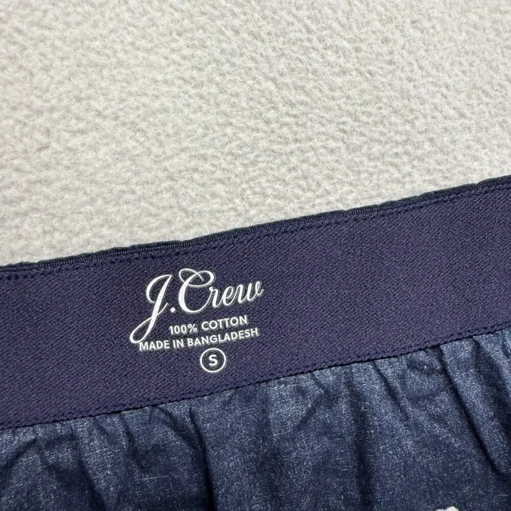 J Crew Boxers Men's Small Blue Astronaut Shorts underwear Printed Geometric NEW